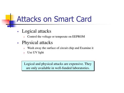 smart card physical attacks|Smart Cards .